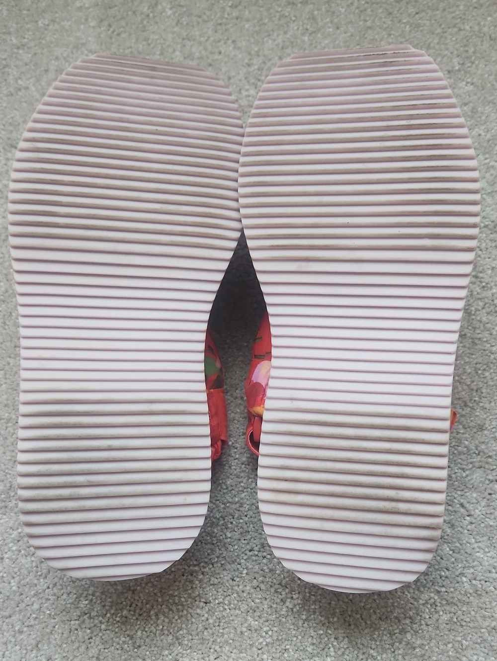 FARM Rio Red Puffy Fruit Platform Sandals - Picture 2 of 4